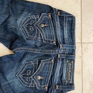 vintage y2k low rise rock revival flare jeans